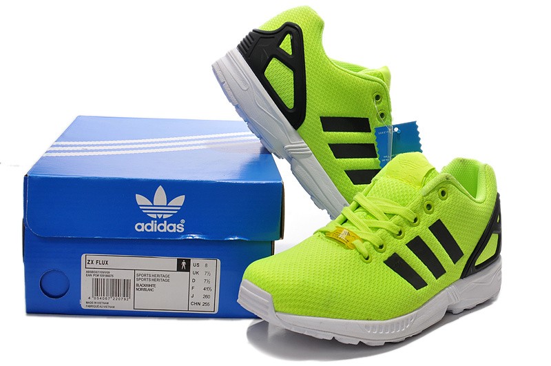 adidas zx flux jaune fluo homme